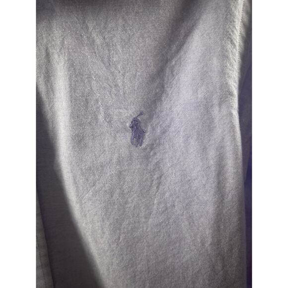 Ralph Lauren Slim Fit Stretch Oxford Shirt 15/38 Lavender Button Down - Picture 4 of 8
